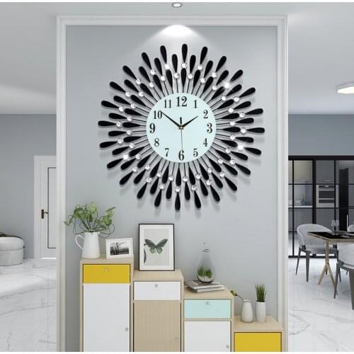 Creative clock wall clock living room decorative clock electronic quartz clock wall clock home decor