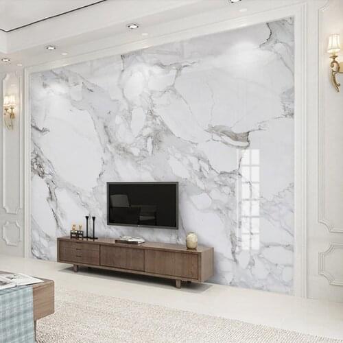 Custom Mural Wallpaper 3D Jazz White Marble Wall Paper Living Room TV Sofa Bedroom Theme Hotel Modern Fresco Papel De Parede 3 D