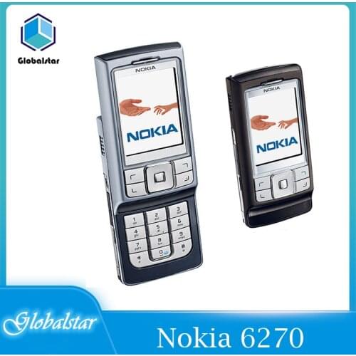 Nokia 6270 Refurbished Original Unlocked Nokia 6270 Slide phone 2.2“GSM mobile phone with Bluetooth FM Radio free shipping
