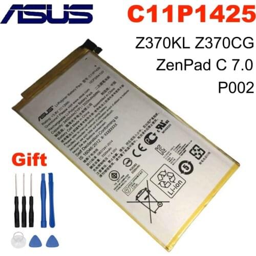 Original ASUS High Capacity C11P1425 C11P1425(9) ZenPad C 7.0 Phone Battery For ASUS Z370KL P002 Phone 3340mAh