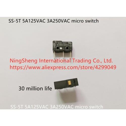 Original new 100% 30 million life of SS-5T 5A125VAC 3A250VAC micro switch