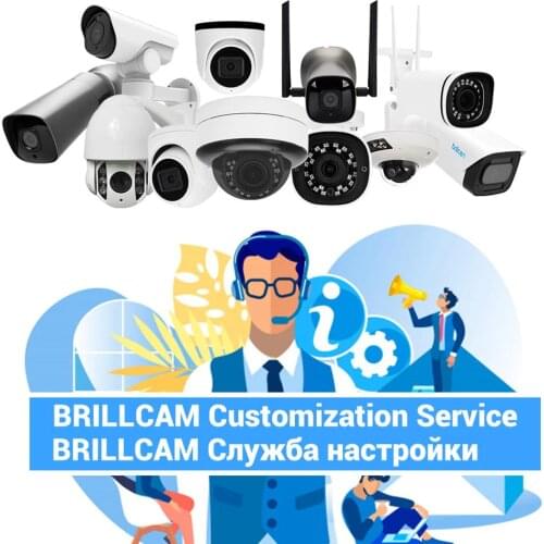 Brillcam Customization Service for 2MP 4MP 5MP 6MP 8MP 4K NVR POE IP Camera Home Security Surveillance