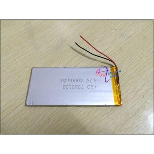 's five mobile power sufficient capacity polymer lithium battery 3.7V 7050100.4000mah