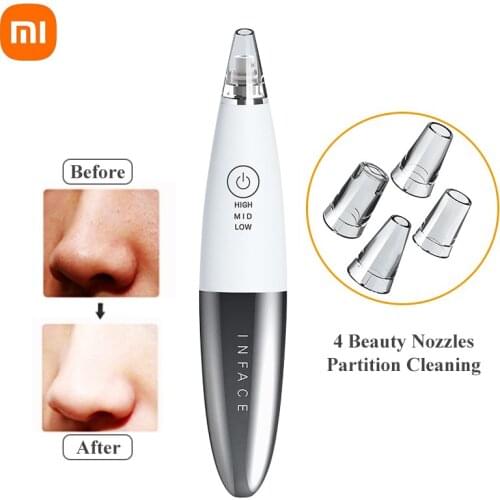 Xiaomi InFace Blackhead Remover Facial Clean Machine Skin Care Pore Vacuum Acne Pimple Removal Suction Skin Care Beauty Tools
