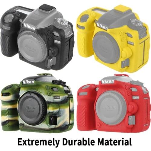 Qeento SLR Silicone bag Lightweight Camera Bag Case Cover for Nikon D7500 digital