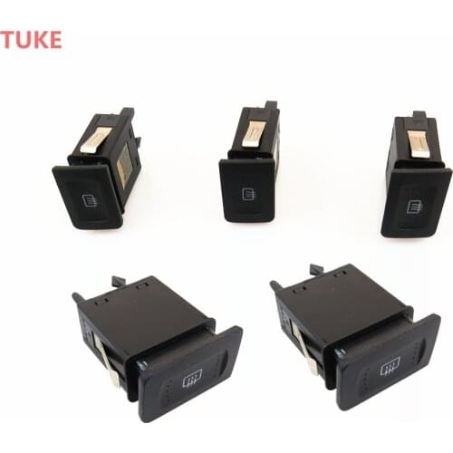 RWSYPL Qty 5 New Rear Windows Windshield Heater Defrost Switch Button For Bora MK4 Golf 4 1J0 959 621 C 1J0 959 621C