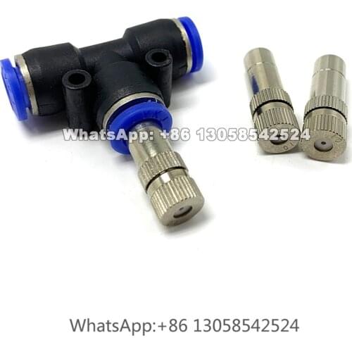 8mm Low Pressure Slip Lock Quick Connect Garden Hose Water Fog Sprayer Mist Nozzle, No-drip Slip Lock Fogging Nozzle