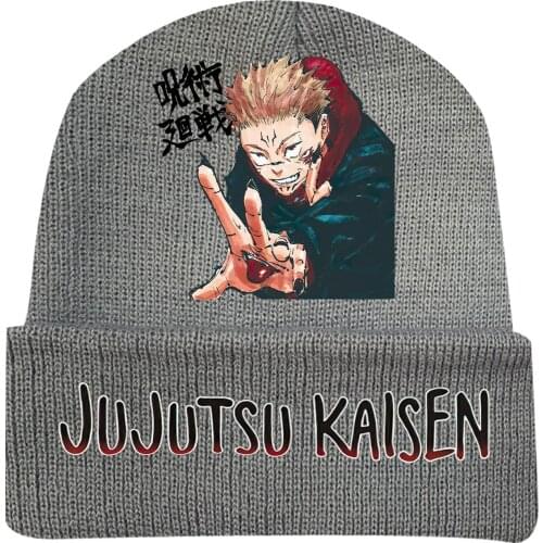 Unisex Jujutsu Kaisen Itadori Yuji Fushiguro Megumi Gojo Satoru Hip Hop Masked Hat Brimless Pullover Cap Headgear Helmet