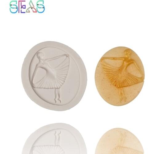 Silicone Mold Cake Baking Molds Biscuit Maker Pastry Tools Accessories DIY Beautiful Dancing Girl Chocolate Molds Kitchen Tools