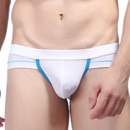 Sexy Men Underwear Jockstraps Mesh Man Sexy Bikini Cuecas Male Panties Briefs Gay Underwear Penis Pouch Underpants