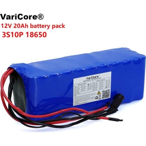 VariCore 12 V 20000mAh 18650 lithium battery miners lamp Discharge 20A 240W xenon lamp Battery pack with BMS
