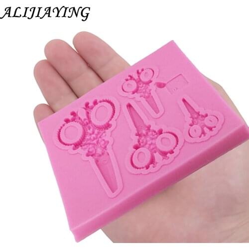 1Pcs Sugarcraft Scissors silicone mold fondant mold cake decorating tools chocolate gumpaste mold D1001