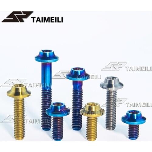 TAIMEILI 1PCS Titanium alloy screw flying saucer head type Torx screw M6x10/15/20/25/30/40mm