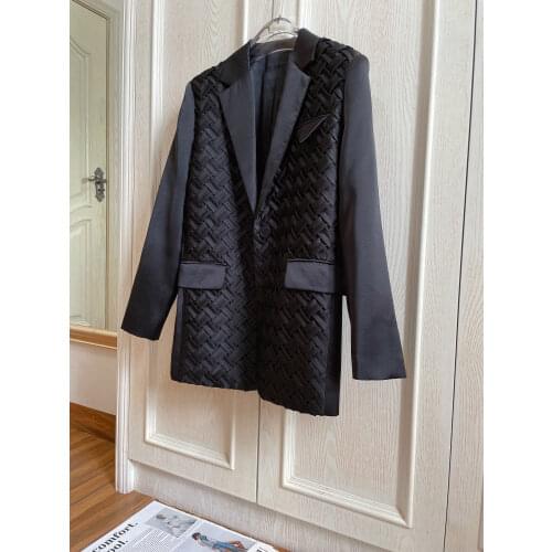 2021FW Autumn Fashion Women New Wave Loose Blazer Jacket Female High Quality Coat 2 Color Gdnz 8.27