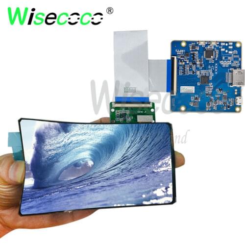 6 inch IPS soft oled flexible screen display 1080x2160 390 nits brightness screen with micro USB HDMI mipi 60 pins driver board
