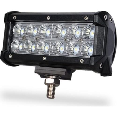 7 Inch Work Light 3D Dual Row LED Bar Driving Lamp Fog Light 36W Spot Flood Beam 12V For Motorcycle Offroad Car Truck ATV UTV