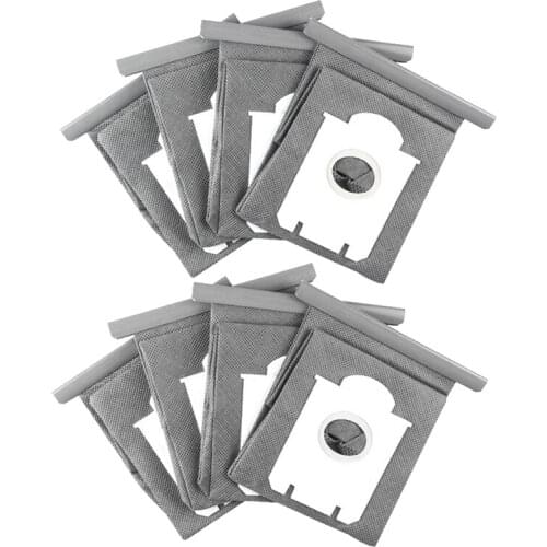 8 Pcs Washable Replacement Vacuum Dust Bags for FC9071 FC8134 FC8613 FC8614 FC8220 HR8376 FC8206 8208