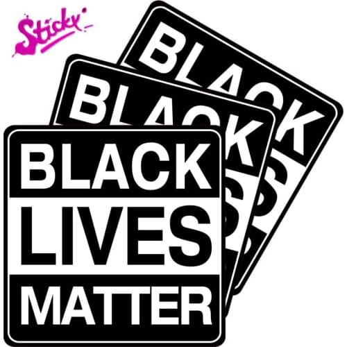 Black Lives Matter Warning Plaques & Signs Car Sticker Decal Decor Motorcycle Off-road Laptop Trunk Ipad Window Wall PVC Vinyl