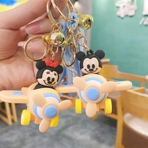 Disney Children Doll Pendatn Mickey Mouse Keychain Bag Pendant Small Gift Bag Keychain Pendant Event Souvenirs Anime Figure