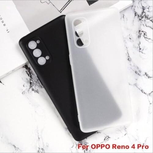 For OPPO Reno 4 Pro Cases Anti-knock Soft TPU Case For OPPO Reno 4 Anti Skid Silicone Protection Back Cover Capa