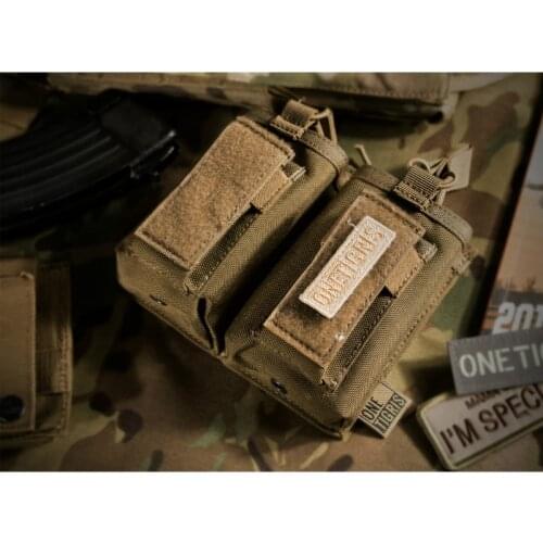 OneTigris Open-Top Double Rifle/Pistol Magazine Pouch Tactical AR/AK/G36/Glock/M1911/92F Mag Pouch For Airsoft Paintball