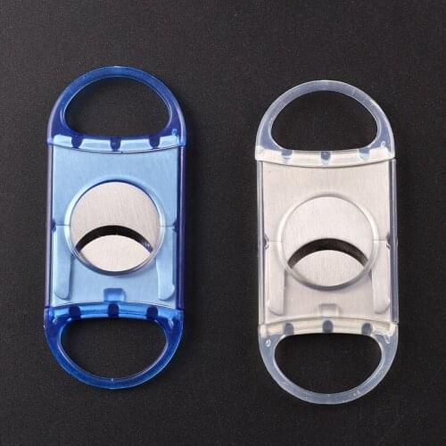 Double Blades Stainless Steel Pocket Cigar Cutter Knife Travel Travel Scissors Cigar Accessories Smoking Tool