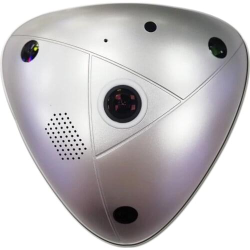 3MP 360 Degree Panoramic View IP Camera Motion Detection CCTV Monitor