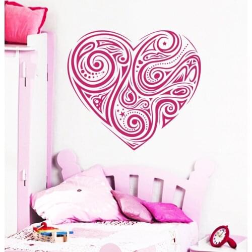 Sweet Heart Wall Stickers For Kids Rooms Home Decal Bedroom Decoration Home Decor Posters Vinyl Sticker Muraux Muursticker S-929