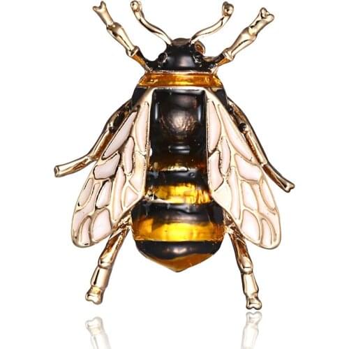 Fashion Brooches Cartoon Cute Bee Fly Insect Brooch Kids Girl Clothes Accessories Enamel Pin Birthday Gift Jewelry Mini Brooches