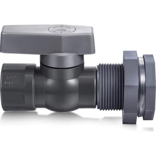 SCB PVC Spigot Rain Barre Faucet Kit 3/4 Inch Rain Barrel Valve with Bulkhead Fitting Adapter for Water Tanks, Aquariums, Pools