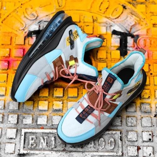 New 2020 Spring Autumn High Elasticity Men Breathable Fashion Sneakers Mens Casual Shoes Plus Size Shoes 39 ~ 45