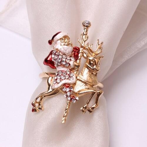 12 / PCS new metal Knight napkin ring fawn napkin ring cloth ring spot free shipping