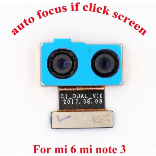 Original Dual Camera Sony IMX386 Back Camera Module Flex Cable for xiaomi 6 & Mi Note 3