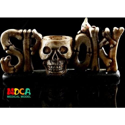 Resin ashtray skull head personalized gifts home furnishings resin bar atmosphere display YHG005