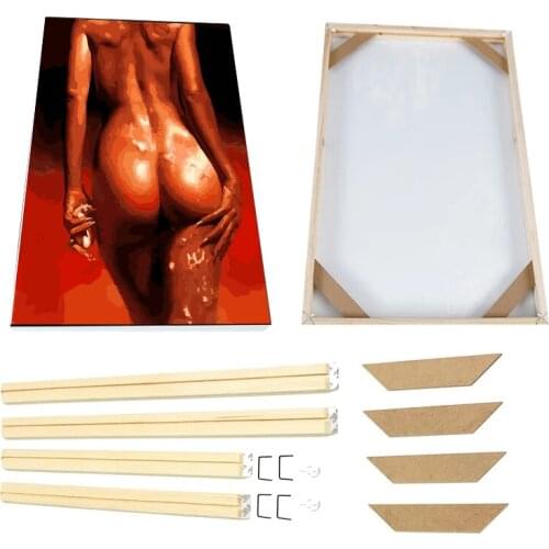 Natural Wood Frame For Wall Canvas Oil Painting Large Size DIY Picture Wall Frame Poster Frame Photo Fame cadre photo murale