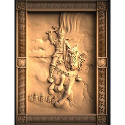 STL Relief Model 3D Model for CNC Router 3D Printer Artcam Aspire Bas Relief STL File Format 3D Carving Home Wall Decoration