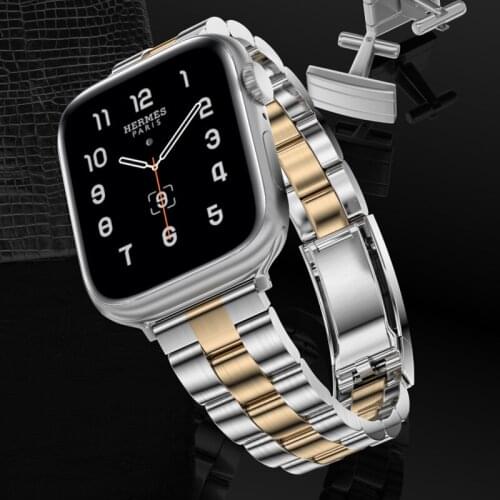 Stainless Steel Strap Band for Apple Watch Series 6 SE 5 4 3 2 1 38MM 42MM Metal Watchband Strap for iWatch 4 5 40MM 44MM