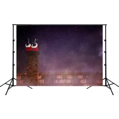 Christmas Backdrop Noel Party Photography Backdrop Chimney Santa Claus Rustic Rural Background Family Kids Photo Studio Props
