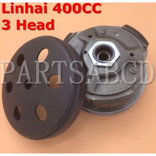 PARTSABCD 177MM 16T Clutch Assembly 3 Head Linhai 400CC ATV Roketa Buyang JCL ATV Bugy Go Kart Parts