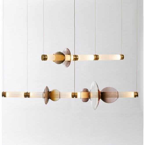 Modern iron lighting dining room led wall moon lamp modern led chandelier ventilador de techo hanglampen lamparas de techo