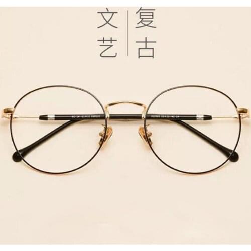 Super Light-weight Vintage Frame Original Clear Lens Glasses Retro Frame Women Eyeglasses Men Prescription Glasses 9901