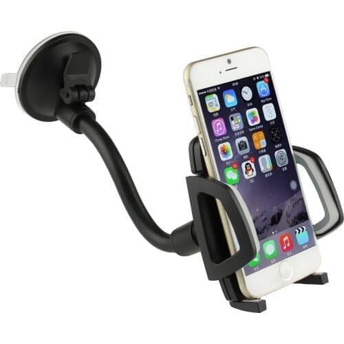 Universal Car Windshield Suction Lock Mount Phone Holder Cradle Cushioned Expandable Stand Bracket For Mobile Cell Phone