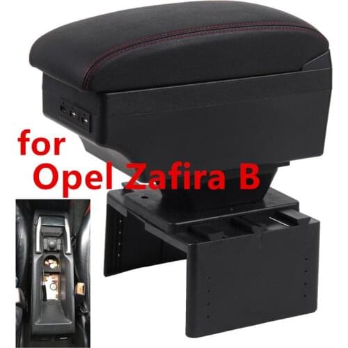 For Opel Zafira B Armrest Box Universal Car Central Armrest Storage Box modification accessories