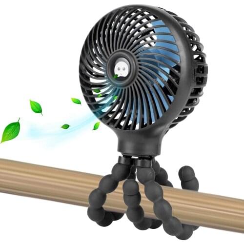Stroller Fan Hand Held Rechargeable USB Bladeless Small Folding Fans Mini Ventilator Silent Table Outdoor for Xiaomi Cooler