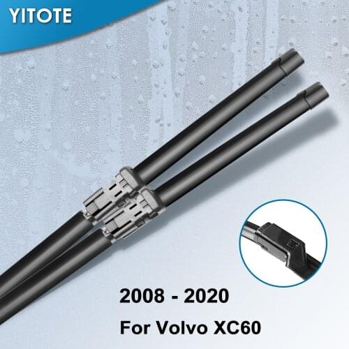 YITOTE Windscreen Front & Rear Wiper Blades for Volvo XC60 26"&20" 2008 2010 2011 2012 2013 2014 2015 2016 2017 2018 2019 2020
