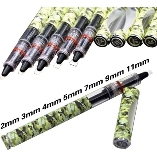 1pcs Camouflage Parallel Pen 2mm 3mm 4mm 5mm 7mm 9mm 11mm Fountain Pens for Calligraphy Gothic Tibetan