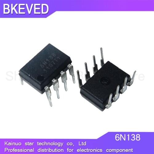 10PCS 6N138 DIP8 DIP photoelectric coupler new and original