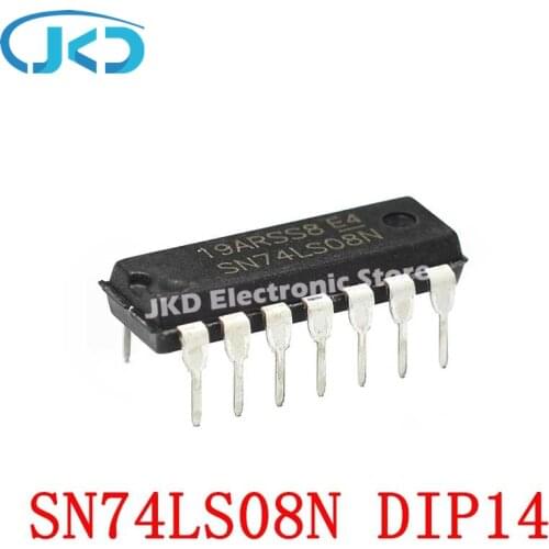 10pcs SN74LS08N 74LS08N 74LS08 DIP-14 New IC