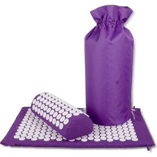 Massager Cushion Acupuncture Sets Square Relieve Back Pain Acupressure Mat/Pillow Neck Stress Relief Massager Relaxation