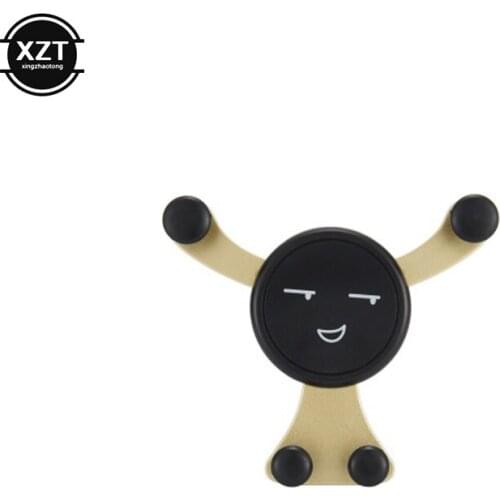 For Car Holder for iPhone 8 X 6 Gravity Reaction Air Vent Mount Phone Clip for Samsung S8 GPS clips hot sale